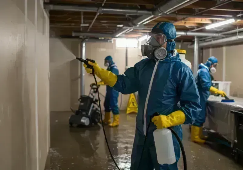 Basement Sanitization and Antimicrobial Treatment process in Valley Springs, CA